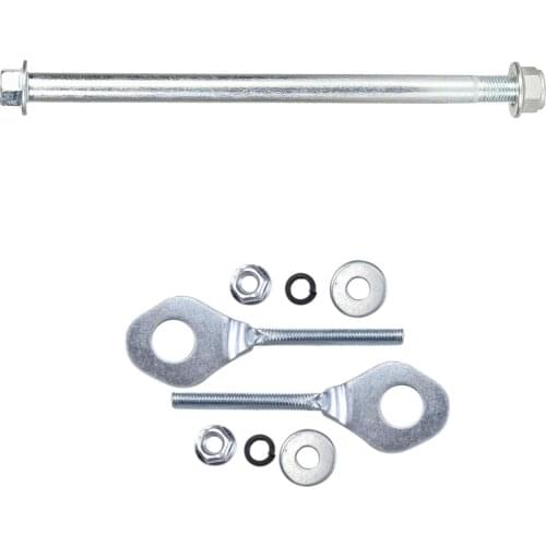 12mm Aluminum Chain Tensioner Adjuster 230mm Rear Rim Wheel Axle For YAMAHA klx TTR90 YSR50 Honda CRF/XR 50 70 Kawasaki KLX 110