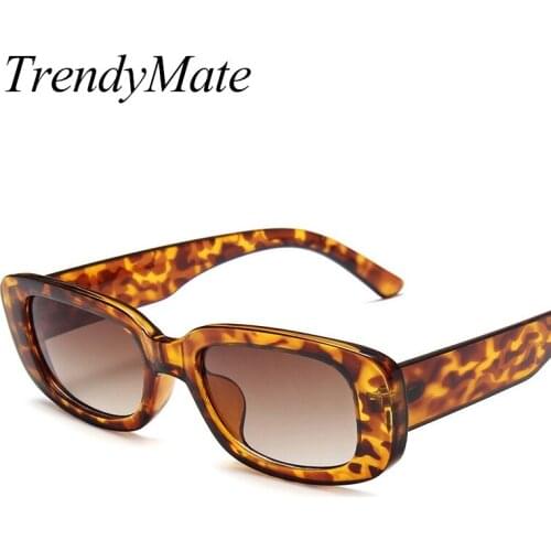 2020 Square Rectangle Sunglasses Women Vintage Sun Glasses For Men Luxury Brand Travel Retro Oculos Lunette De Soleil Femme 5464