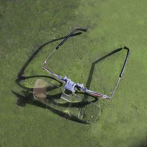 2X Glasses Style Magnifier Magnifying Glass with Clip For Reading T3EC