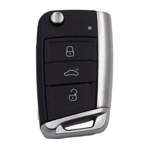 3 Buttons Replacement Flip Folding Remote Key Shell Case For VW Gof7 Lamando B8 Variant Fob Key Cover