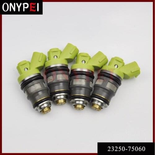 4pcs/lot Fuel Injector 23250-75060 23209-79105 Fit Toyota Hiace RZH10 RCH1 RCH2 TUV RZF8 2RZE 2325075060 2320979105