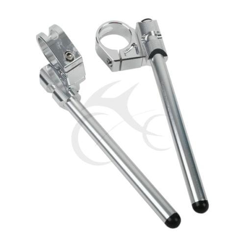 50mm Clip On Handle Bars For Kawasaki Ninja ZX636 ZX6R ZX600 ZX14 ZX1400 ZX10R Two Colors