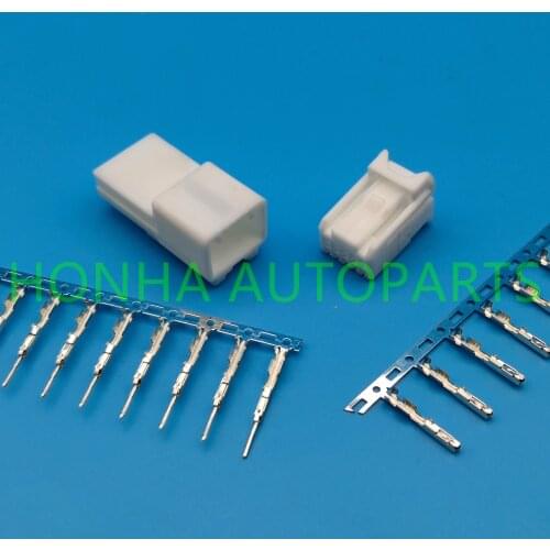 Free shipping 10 Pin female male unsealed automotive wiring harness connector with terminal 6098-3909 6098-3869 for sumitomo