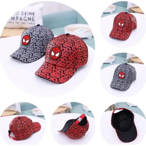 Disney Marvel Spider-Man Childrens Baseball Cap Boys Outdoor Sun Hat cool Street Dance Hat Baby Toddler Hat Holiday Travel Hat