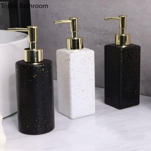 Modern Liquid Soap Dispenser Glass Hand Sanitzer Holder Toilet Shower Gel Shampoo Dispensing Bottle Kitchen Accessories