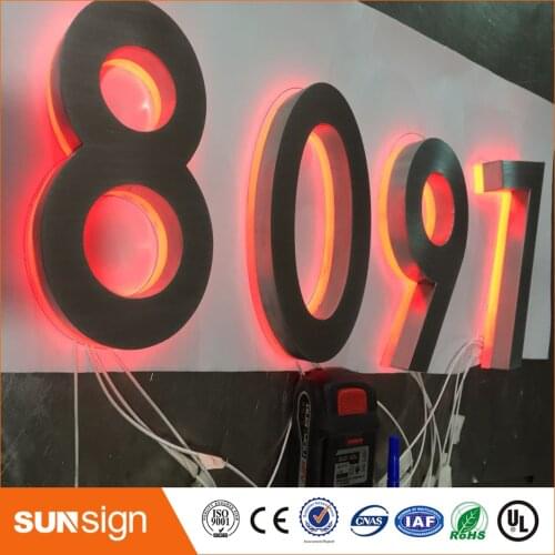 H 30cm Indoor customized advertising RGB backlit letters and signs