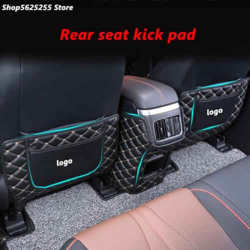 Leather Car Seat Anti-Kick Mat for Changan Cs85 Coupe Cs95 Accessories Rear Row Seats Cover Back Protection Cover 2019 2020 2021