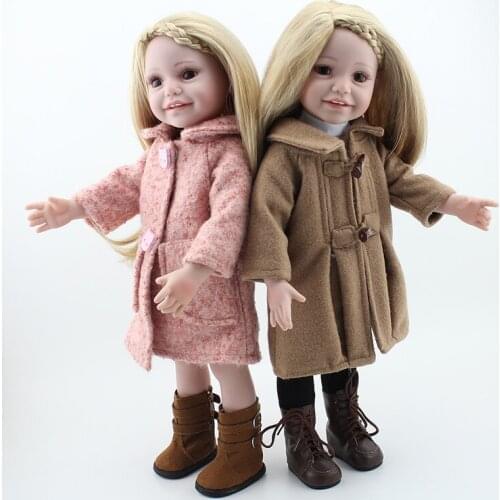 Silicone babies reborn dolls silicone vinyl baby Princess Dolls standing 45cm Lovely Birthday gift for mother Girls Brinquedos