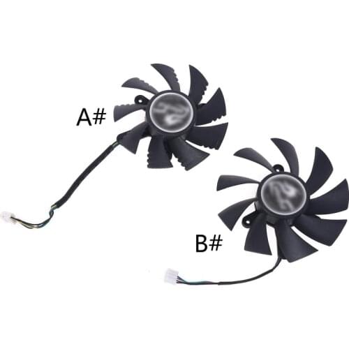 75mm 85mm 4pin Cooler Video Card Cooling Fan for iGame GeForce GTX 1070Ti 1080 1050 1060 Replacement