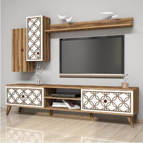Best Natural Modern Class Wall Shelf Tv Unit