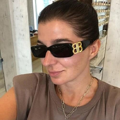 Small Rectangle Sunglasses Men Women Square Sun Glasses Luxury Brand Travel Shades Vintage Retro Lunette De Soleil Femme UV400