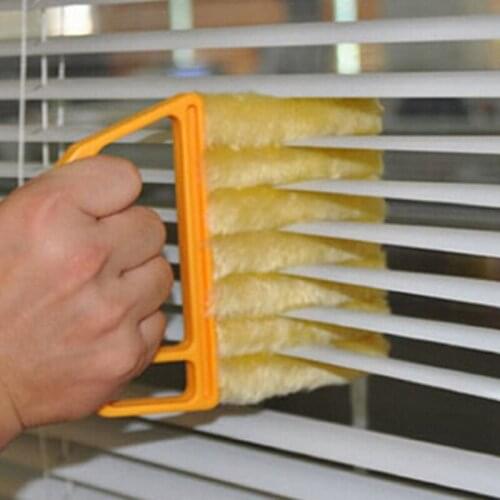 Microfiber Window cleaning brush air Conditioner Duster cleaner with washable venetian blind blade cleaning cloth household Tool