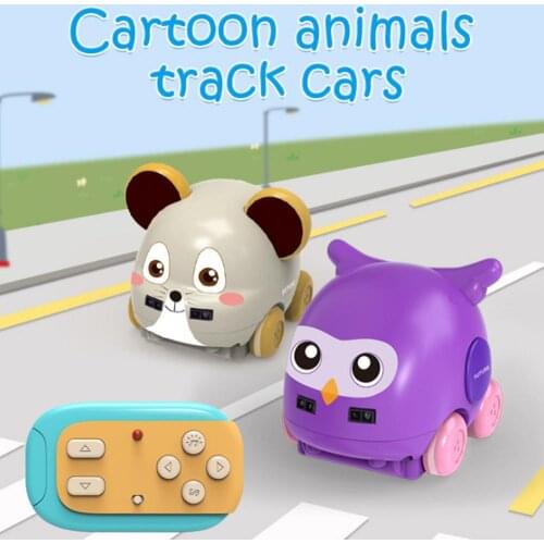 Multifunctional Dual Modes RC mouse Car Owl Wireless Cartoon Animal Shape Obstacle Avoidance Kids Christmas Toys gifts RC CAR