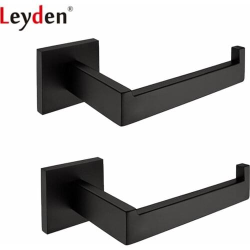 Leyden Oil Rubbed Bronze 304 Stainless Steel Bathroom Accessories Set Wall Mounted 2pcs Toilet Paper Holder Tissue Holder