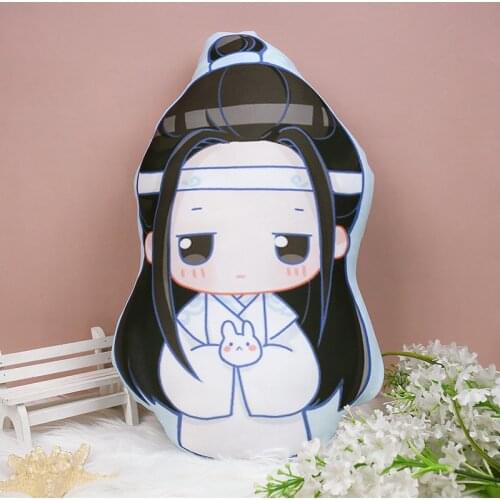 Hot sale soft baby plush fabric pillow VOGRACE printed cartoon anime throw pillows with zipper