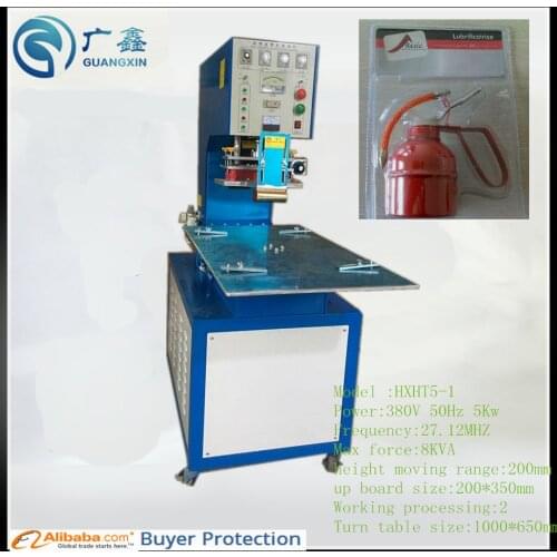 XHT5-1 semi automatic high frequency pvc blister packing machine