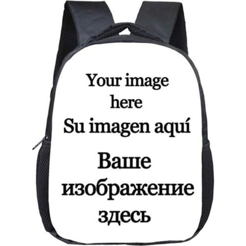 Custom Your Image Print Kids Backpacks Kindergarten School Bags For Boys Girls Schoolbag Student Bookbags Children Mini Backpack