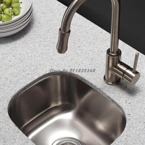 Stainless Steel Sink, Single-bath Sink, Bar Counter, Island, Sink, Sink, Integrated Kbu17