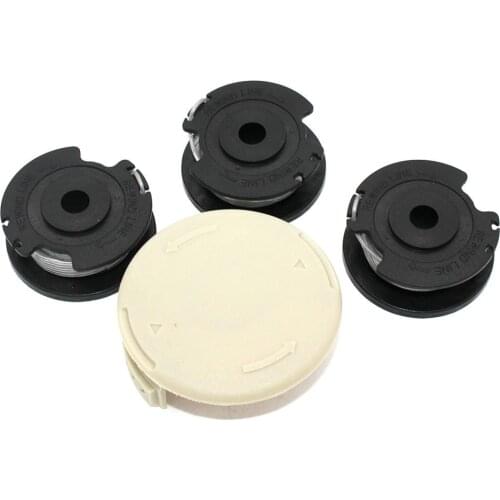 Spool With Line+Spool Cap Cover For Greenworks 2100202, 2100302, 2100702, STBA40B210, ST40B410, BST4000, ST40L00