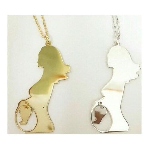 SPECIAL DESIGN SILVER BABY and MOTHER KOLYESİ