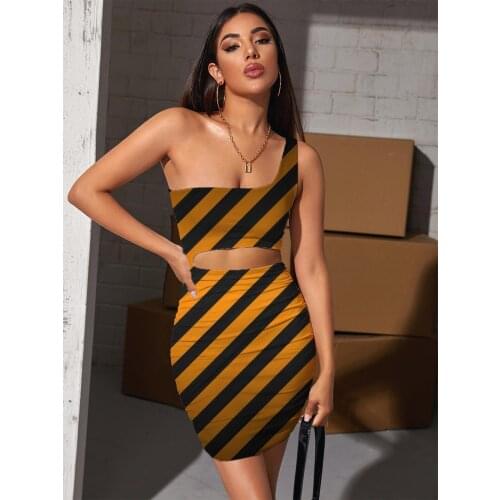Giyu Brand Stripe Dresses Women Abstract Vestido Sexy Psychedelic 3d Print Harajuku Hollow out Dresses Womens Clothing Party New
