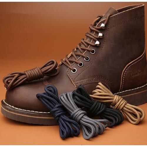 1 Pair Classic Solid Round Shoelaces Durable Polyester Shoe laces Boot Laces Sneaker Shoelace 17 Colors