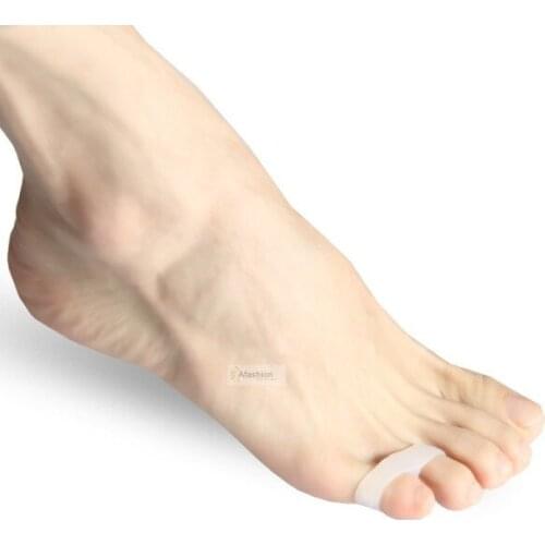 1 pair Soft Silicone Foot Little Thumb hallux valgus feet finger toe sub separator shoes support bunion men female footwear