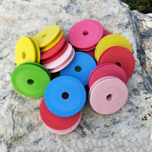 20Pcs Circular Plate Foam Main Shaft Line Fishing Line Foam Winding Board Rotating Dash Fishing Tools Coil Accessories Gear