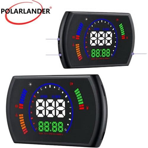 5.8'' Windscreen Projector Driving Data Head Up Display Car HUD OBD2 Speedometer