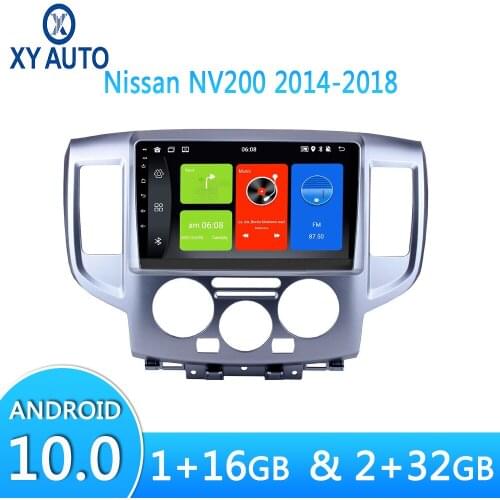 9 Inch Android 10.0 Car GPS WiFi Navigation For Nissan NV200 2014-2018 Support Stereo Audio Radio Video Bluetooth Split Screen
