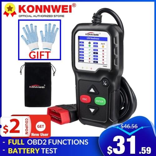 KONNWEI KW680 full OBD2 function Scanner OBD 2 Car Auto Diagnostic Tool Russian Language Car OBDII Tools Diagnostic Scanner