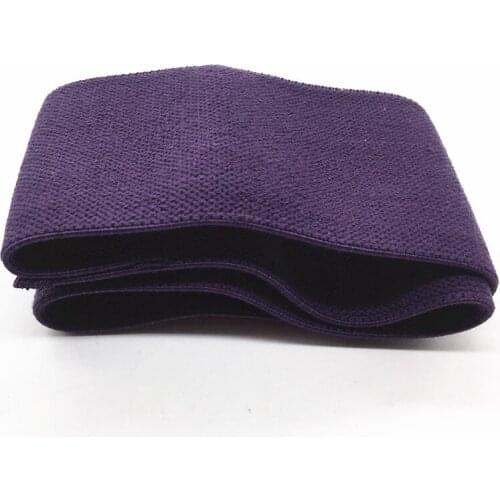 Purple cotton latex hip circle resistance band without non-slip stripe hip band