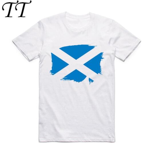 2019 Men And Women Print Scottish Scotland Flag Fashion T Shirt O-Neck Short Sleeve Summer Casual T-shirt Unisex HCP921