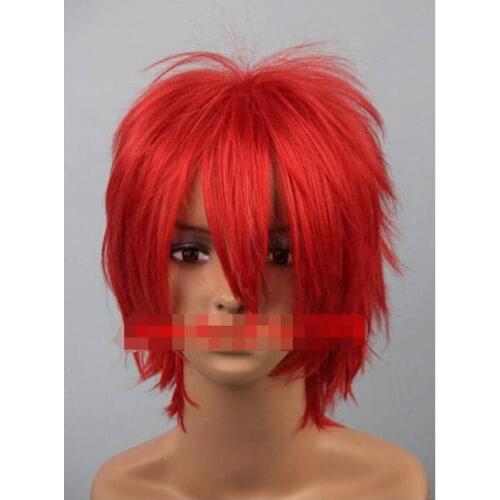 Hot heat resistant AA Party hair>>New wig Cosplay UTA NO PRINCE SAMA Red Reflex Action Short Wig