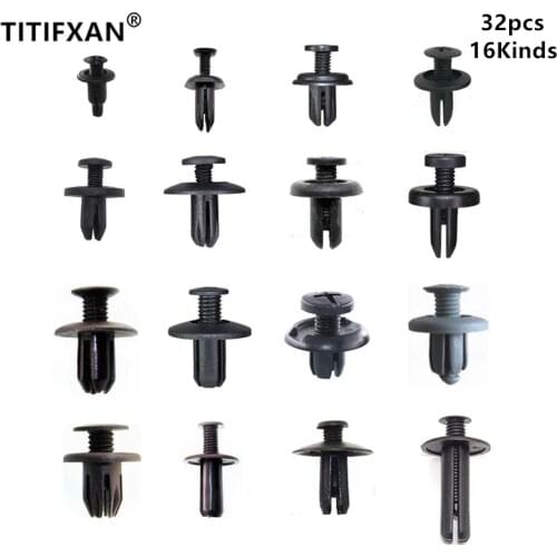 Car bumper fender wheel arch trim screw fastener clips set for chevy silverado VW T5GP Renault Toyota repair parts rivet kit