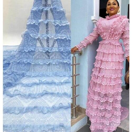 Madison African Lace Fabric Embroidered Nigerian Lace Fabrics 2020 High Quality French Tulle Lace Fabric For Women Dress