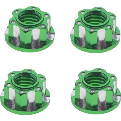 5pc Metal 4mm M4 Wheel Lock Nuts for 1/10 drift RC Car Crawler Traxxas TRX4 TRX6 Axial SCX10 90046 AXI03007 Redcat MST