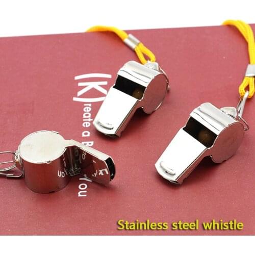 Metal Referee Whistle Stainless Steel Extra Loud Whistle For School Sports Fitness Accessories Referee Judge Whistle Training