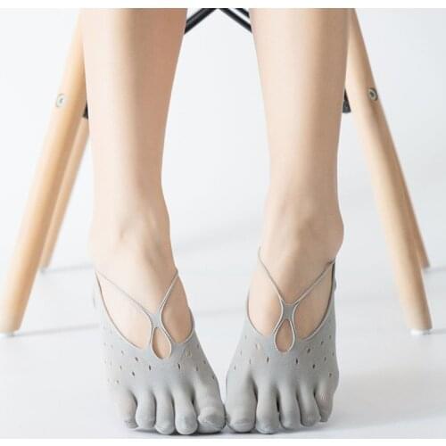 Nylon Orthopedic Compression Socks Womens Toe Socks Ultra Low Cut Liner With Gel Tab Breathable In Stock