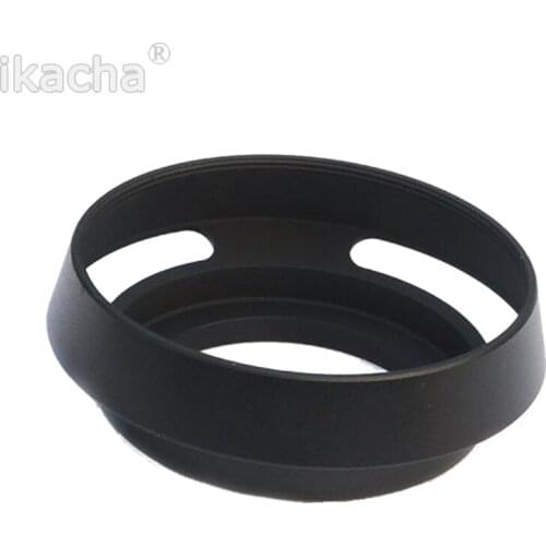 New 49mm 49 mm Black Metal Vented Camera Lens Hood For Leica M 49mm Thread Lens