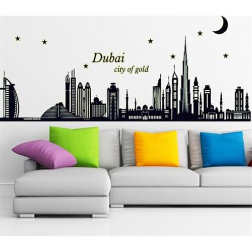 New DIY Home Decoration Luminous Wall Sticker Big Size Fluorescence Landscape Wall Stickers for Living Room Wall Decor