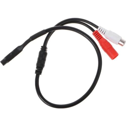 New Microphone Sensitive Audio Pickup Cable For CCTV Security Monitor DVR Camera T21A