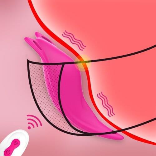 Wearable Clitoral Stimulation Dildo Vibrator Wireless Remote Control Invisible Panty Vibrator Vibrating Eggs Sex Toys For Woman