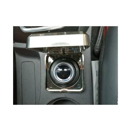 QDAEROHIVE All-wheel-drive box to protect 4WD switch cover chromium ABS Transparent Box for For Isuzu MU-X Mux 3.0T D-MAX