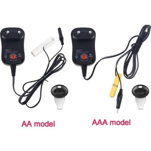 Adjustable Voltage DC 3V 4.5V 6V 9V 12V AA or AAA Battery Eliminator EU Power Supply Adapter Replace 2 to 8pcs Battery
