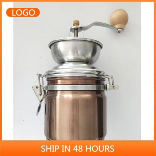 Stainless Steel Hand Coffee Bean Grinder Household Stainless Steel Coffee Grinder coffee mill coffee beans