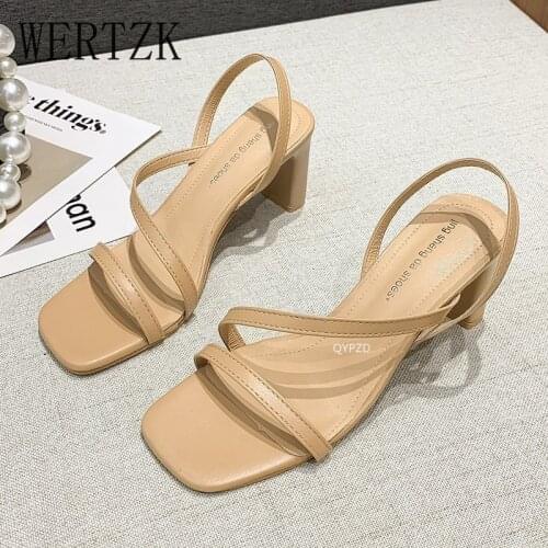 Wertzk Women's Open Toe Shoes