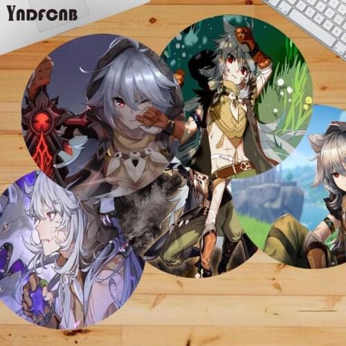 YNDFCNB High Quality Genshin Impact Razor Durable Rubber Mouse Mat Pad Anti-Slip Laptop PC Mice Pad Mat gaming Mousepad