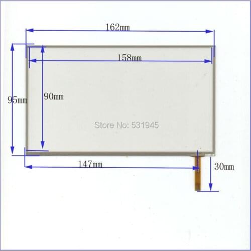 ZhiYuSun NEW 162mm*95mm 7Inch Touch Screen4 wire resistive USB touch panel overlay kit digital product 162*95
