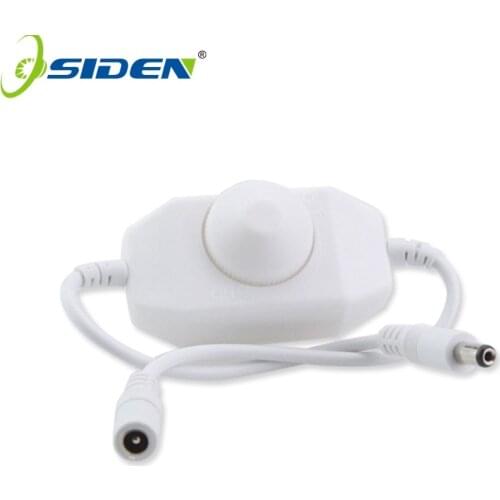 1PC Mini LED Brightness Adjust Switch Dimmer Controller with DC for 3528 5050 5630 Single Color LED Strip Light LED Dimmer 12V